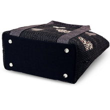 画像をギャラリービューアに読み込む, シンクビー Thinkbee A002253 アニマルバスケット トートバッグ (ブラック) レディースバッグ 送料無料