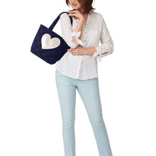 画像をギャラリービューアに読み込む, シンクビー Think Bee A002790 インフィニティラブ トートバッグ ネイビー