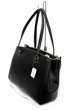 画像をギャラリービューアに読み込む, コーチ COACH 21024 バッグ スタントン ブラック STANTON CARRYALL IN CROSSGRAIN LEATHER BLACK 送料無料