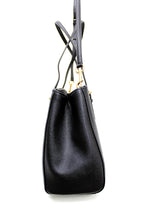 画像をギャラリービューアに読み込む, コーチ COACH 55681 ターンロック キャリ−オール ブラック Turnlock Carryall Crossgrain Black 送料無料