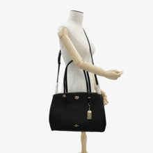 画像をギャラリービューアに読み込む, コーチ COACH 55681 ターンロック キャリ−オール ブラック Turnlock Carryall Crossgrain Black 送料無料
