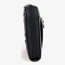画像をギャラリービューアに読み込む, オストリッチ ダチョウ革 ラウンドファスナー 長財布 534-262 ブラック メンズサイフ