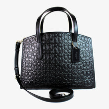 画像をギャラリービューアに読み込む, コーチ COACH 51728 チャーリー キャリーオール シグネチャー レザー ブラック ハンドバッグ レディースバッグ 送料無料
