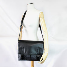 画像をギャラリービューアに読み込む, コーチ COACH 55554 メトロポリタン ソフト メッセンジャー シグネチャー キャンバス チャコール ブラック レディースバッグ ショルダーバッグ 送料無料