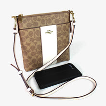 画像をギャラリービューアに読み込む, コーチ COACH 41321 キット メッセンジャー クロスボディ カラーブロック シグネチャー キャンバス ポシェット レディースバッグ ショルダーバッグ 送料無料