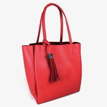 画像をギャラリービューアに読み込む, ペレンネ PERENNE 911 肩から掛けられる縦型トートバッグ キラキラのフリンジ付き ブラック>フォーマルバッグ仕様