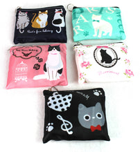 画像をギャラリービューアに読み込む, 猫 CAT ネコ コンパクトプリントバッグ 2個セット BE-0141 エコバッグ レディースバッグ 送料無料