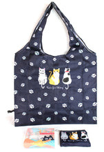 画像をギャラリービューアに読み込む, 猫 CAT ネコ コンパクトプリントバッグ 2個セット BE-0141 エコバッグ レディースバッグ 送料無料