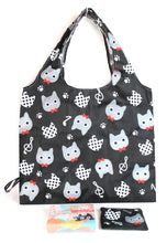 画像をギャラリービューアに読み込む, 猫 CAT ネコ コンパクトプリントバッグ 2個セット BE-0141 エコバッグ レディースバッグ 送料無料