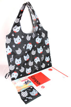 画像をギャラリービューアに読み込む, 猫 CAT ネコ コンパクトプリントバッグ 2個セット BE-0141 エコバッグ レディースバッグ 送料無料