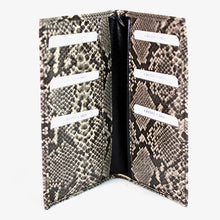 画像をギャラリービューアに読み込む,  ヘビ柄 長財布 19021 カードケース マチ無し メンズサイフ  レディース財布 レディース小物 送料無料