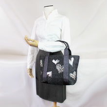 画像をギャラリービューアに読み込む, シンクビー Thinkbee A002253 アニマルバスケット トートバッグ (ブラック) レディースバッグ 送料無料