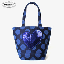 画像をギャラリービューアに読み込む, シンクビー Think Bee A002791 インフィニティラブ トートバッグ ブルー
