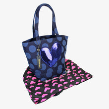 画像をギャラリービューアに読み込む, シンクビー Think Bee A002791 インフィニティラブ トートバッグ ブルー