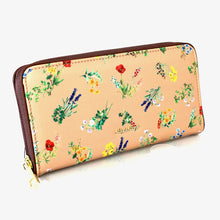 画像をギャラリービューアに読み込む, レガートラルゴ Legato Largo LJ-G1191 花柄サイフ 合皮ラウンドファスナー長財布 送料無料