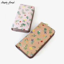 画像をギャラリービューアに読み込む, レガートラルゴ Legato Largo LJ-G1191 花柄サイフ 合皮ラウンドファスナー長財布 送料無料