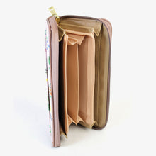 画像をギャラリービューアに読み込む, レガートラルゴ Legato Largo LJ-G1191 花柄サイフ 合皮ラウンドファスナー長財布 送料無料