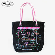 画像をギャラリービューアに読み込む, シンクビー Think Bee A002918 パティスリービー トートバッグ ブラック レデ ィースバッグ 送料無料