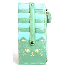 画像をギャラリービューアに読み込む, 猫 CAT ネコ ボーダーカードケース BBZ-0666 レディース財布 送料無料