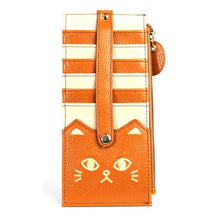 画像をギャラリービューアに読み込む, 猫 CAT ネコ ボーダーカードケース BBZ-0666 レディース財布 送料無料