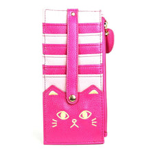 画像をギャラリービューアに読み込む, 猫 CAT ネコ ボーダーカードケース BBZ-0666 レディース財布 送料無料