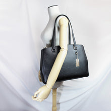画像をギャラリービューアに読み込む, コーチ COACH 21024 バッグ スタントン ブラック STANTON CARRYALL IN CROSSGRAIN LEATHER BLACK　送料無料
