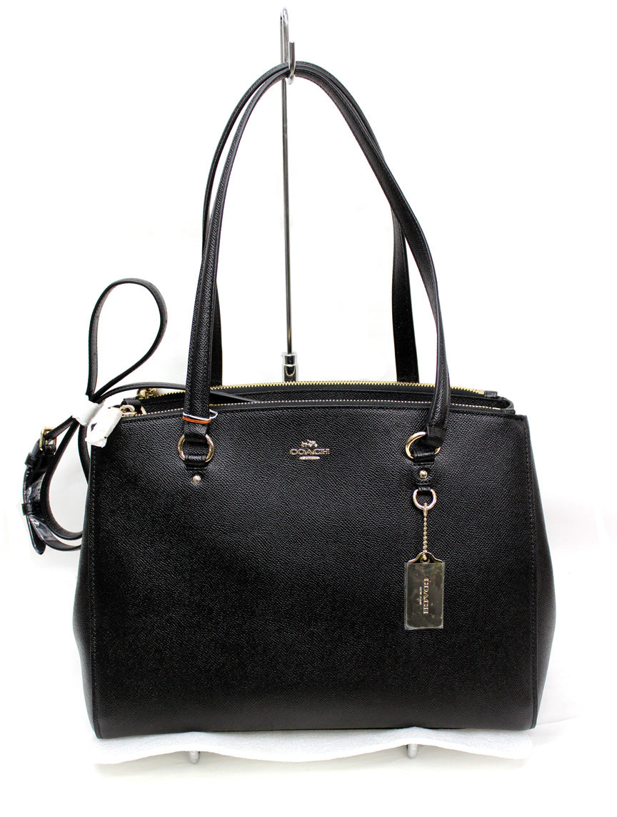 コーチ COACH 21024 バッグ スタントン ブラック STANTON CARRYALL IN CROSSGRAIN LEATHER BLACK　送料無料