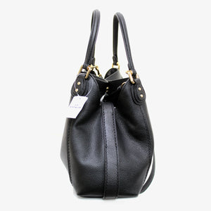 コーチ COACH 57124 イエディー ショルダーバッグ 28 ポリッシュド ペブルレザー ブラック Edie Shoulder Bag 28 Black