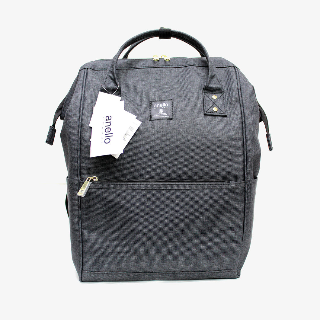 アネロ 口金リュック anello GRANDE GU-B3231 クラシック杢調ポリエステル レギュラーサイズ リュックサック レディースバッグ バックパック　送料無料