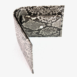 ヘビ柄 二つ折財布 19012 カード４枚入り コインポケット付き メンズサイフ レディースサイフ レディース小物  送料無料