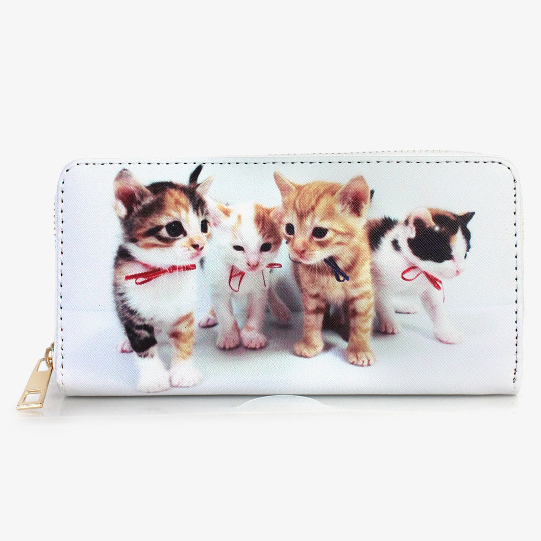 猫 CAT ネコ ラウンドファスナー長財布 12604 W レディース財布　送料無料